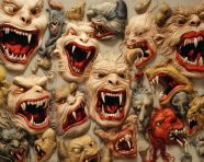 Bizarre tapestry art