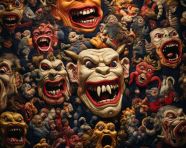 Grotesque tapestry craft