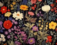 Millefleurs tapestry table runner