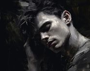 Man face vector illustration