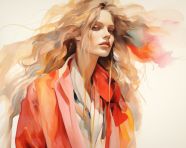 Fashion illustration woman
