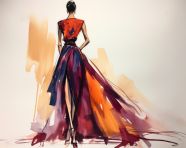 Fashion illustration sketch