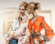 Fashion design sketch