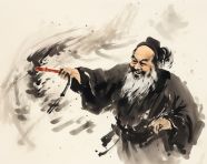 Chinese ink brush painting