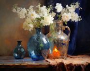 Abstract oil painting