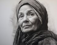 Charcoal drawing