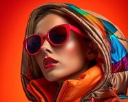 Trendy fashion model