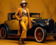 Full body 1920s fashion photo