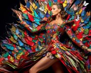 Full body haute couture fashion photo