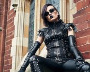 Goth girl in full body photo