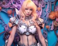 Female cosplay fashion model
