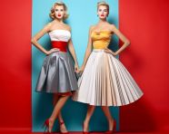 1950s fashion model full body photo