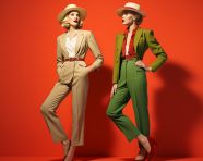 1930s fashion model in classic outfit