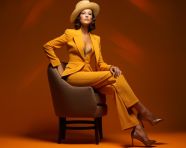 1930s fashion model in stunning dress