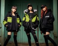 K-pop fashion model in street style