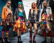 Harajuku fashion model photo