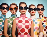 Model in 1960s fashion by eddie de la casa