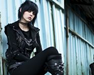 Full body emo portrait