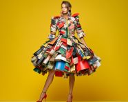 2010s fashion model in dress